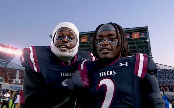 HBCU GO 2026 Football Line up players on the field