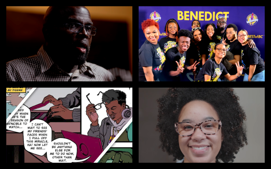 Sanford Green of Benedict College at the Blackboard